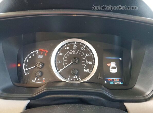 5YFEPRAE4LP040186 2020 TOYOTA COROLLA Blue Instrument cluster view