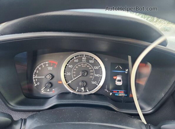 5YFEPRAE4LP069106 2020 TOYOTA COROLLA Blue Widok zestawu wskaźników