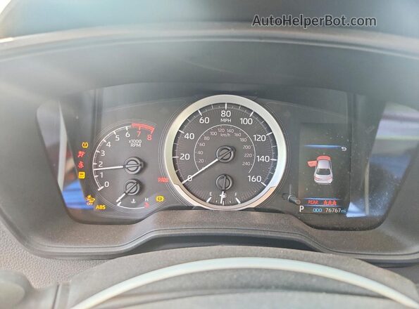 5YFEPRAE4LP099481 2020 TOYOTA COROLLA Silver Instrument cluster view