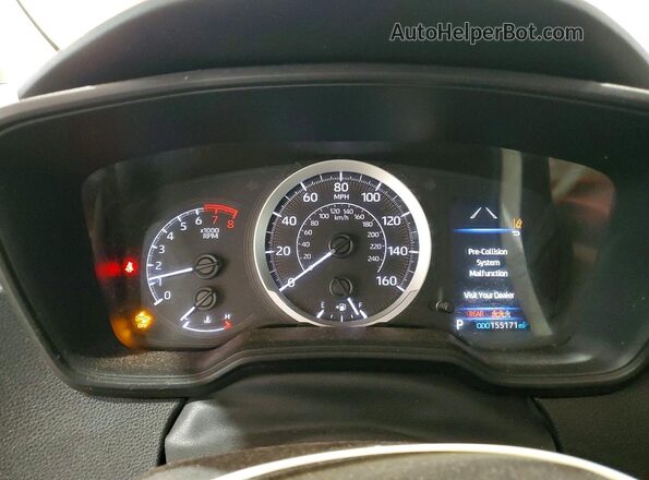 5YFEPRAE4LP118238 2020 TOYOTA COROLLA Silver Widok zestawu wskaźników