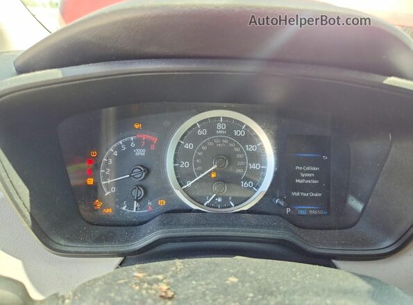 5YFEPRAE4LP145214 2020 TOYOTA COROLLA Red Vista del cuadro de instrumentos