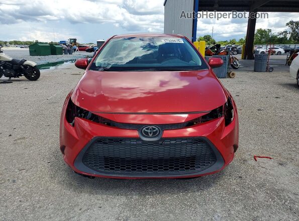 5YFEPRAE6LP052937 2020 TOYOTA COROLLA Burgundy წინა ხედი