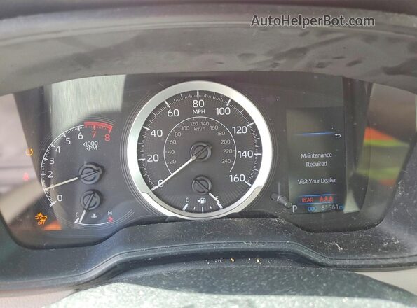 5YFEPRAE6LP052937 2020 TOYOTA COROLLA Burgundy ხელსაწყოთა პანელის ხედი