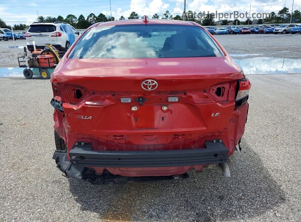5YFEPRAE6LP052937 2020 TOYOTA COROLLA Burgundy უკანა ხედი
