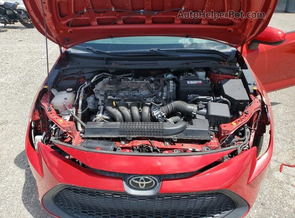 5YFEPRAE6LP052937 2020 TOYOTA COROLLA Burgundy უკანა სალონის ხედი