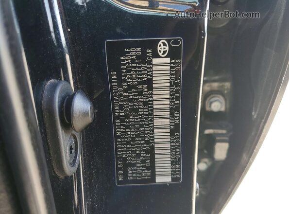 5YFEPRAE7LP114829 2020 TOYOTA COROLLA Black Widok komory silnika