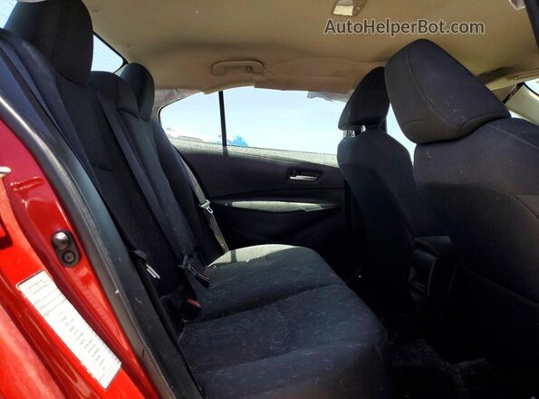 5YFEPRAE8LP094705 2020 TOYOTA COROLLA Red Widok tylnych siedzeń