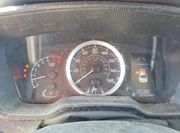 5YFEPRAE8LP094705 2020 TOYOTA COROLLA Red Widok zestawu wskaźników