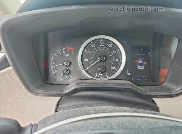 5YFEPRAE9LP044489 2020 TOYOTA COROLLA Black Instrument cluster view