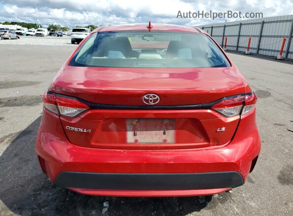 5YFEPRAE9LP060417 2020 TOYOTA COROLLA Red Вид ззаду