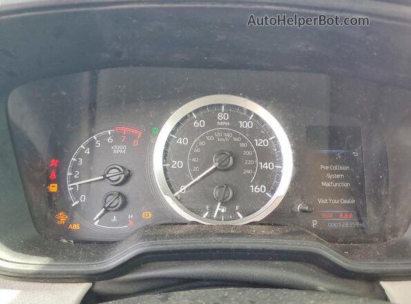 5YFEPRAE9LP060417 2020 TOYOTA COROLLA Red Вид щитка приладів