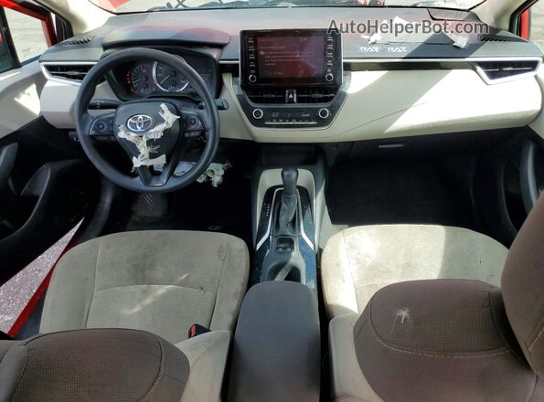 5YFEPRAE9LP060417 2020 TOYOTA COROLLA Red Вид панелі приладів