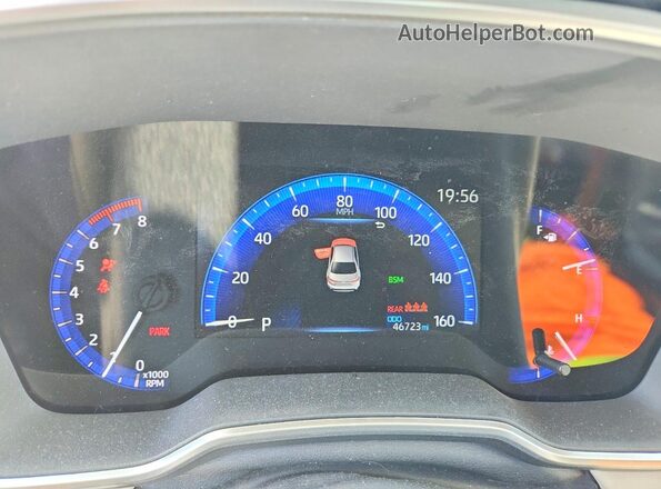 5YFFPRAE6LP111473 2020 TOYOTA COROLLA Blue Vista del cuadro de instrumentos