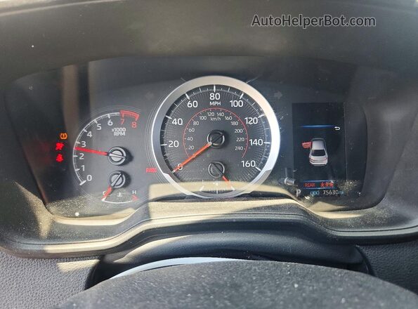 5YFS4MCE5MP085862 2021 TOYOTA COROLLA White ხელსაწყოთა პანელის ხედი