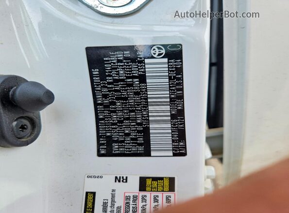 5YFS4MCE7PP165488 2023 TOYOTA COROLLA White Vista del compartimento del motor