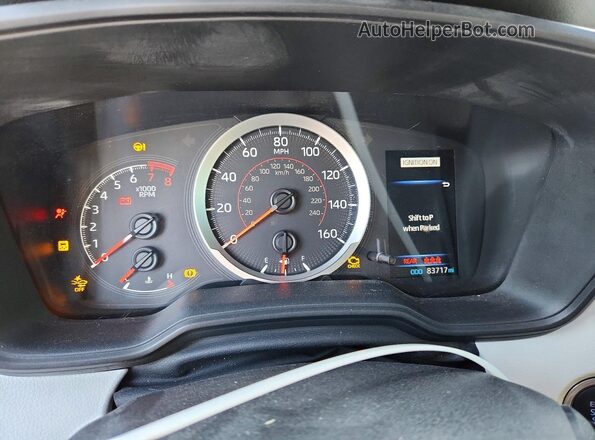 5YFS4MCE9MP070040 2021 TOYOTA COROLLA Белый Вид щитка приборов