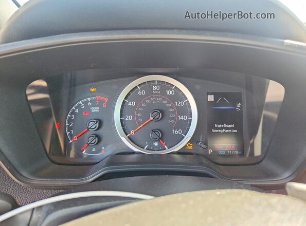 5YFS4RCE4LP044182 2020 TOYOTA COROLLA White Instrument cluster view