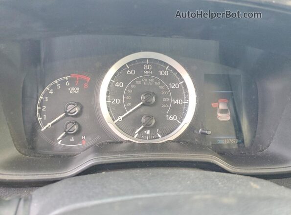 5YFVPMAE9MP263666 2021 TOYOTA COROLLA Black Instrument cluster view