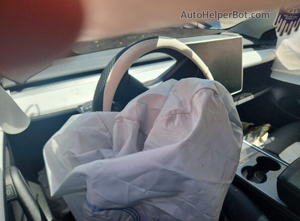5YJ3E1EA0MF081711 2021 TESLA MODEL Gray Widok zestawu wskaźników