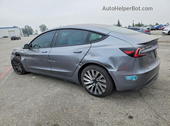 5YJ3E1EA0RF862851 2024 TESLA MODEL Gray Задня ліва чверть