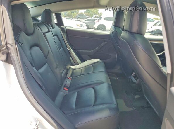 5YJ3E1EA2MF068975 2021 TESLA MODEL White Вид задніх сидінь