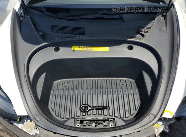5YJ3E1EA2MF068975 2021 TESLA MODEL White Вид задньої частини салону