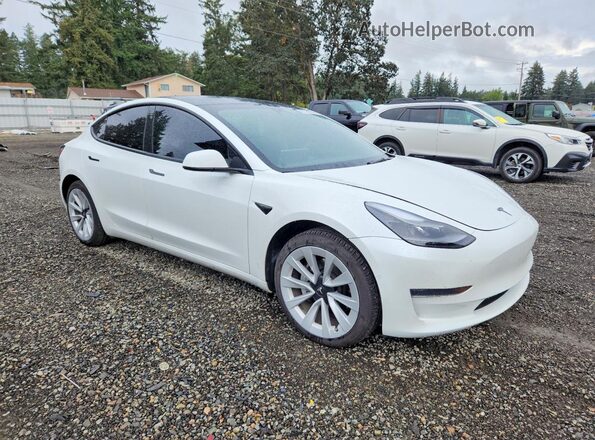 5YJ3E1EA2MF100971 2021 TESLA MODEL White Delantero derecho