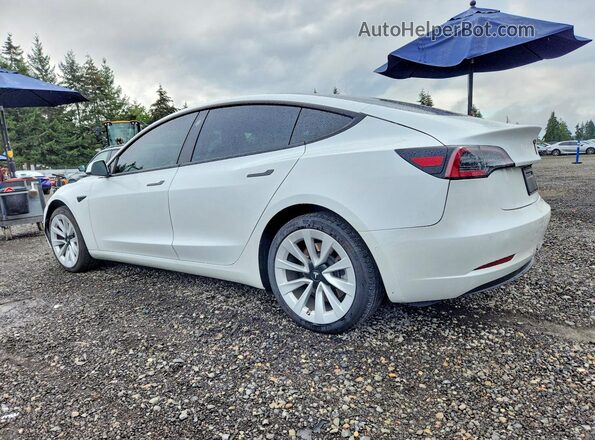 5YJ3E1EA2MF100971 2021 TESLA MODEL White Trasero izquierdo