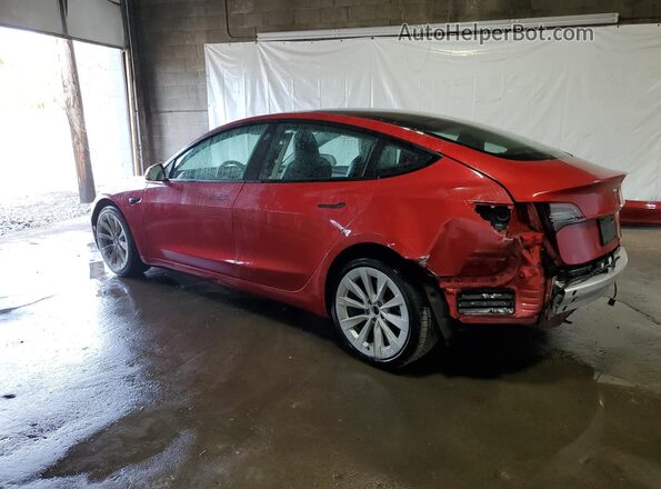 5YJ3E1EA2NF190771 2022 TESLA MODEL Red 