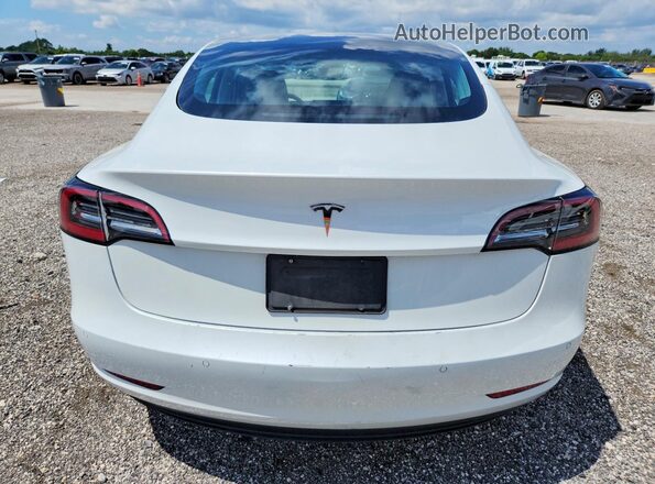 5YJ3E1EA2NF287324 2022 TESLA MODEL White Вид ззаду