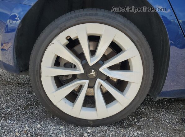 5YJ3E1EA2NF372292 2022 TESLA MODEL Blue 