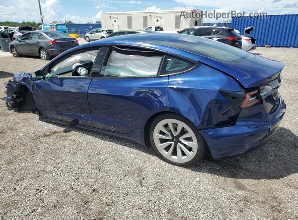 5YJ3E1EA2NF372292 2022 TESLA MODEL Blue 