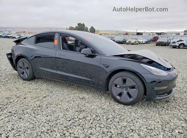 5YJ3E1EA2PF505149 2023 TESLA MODEL Черный Передняя правая четверть