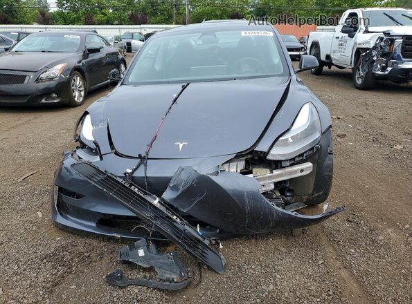 5YJ3E1EA2PF676497 2023 TESLA MODEL Gray Вид спереду