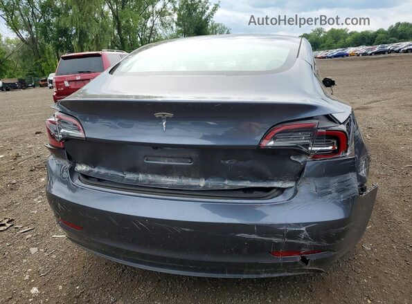 5YJ3E1EA2PF676497 2023 TESLA MODEL Gray Вид ззаду