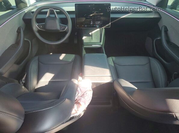 5YJ3E1EA2RF868490 2024 TESLA MODEL Charcoal Dashboard view