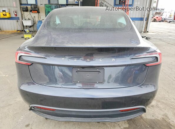 5YJ3E1EA2SF072425 2025 TESLA MODEL Black Rear view