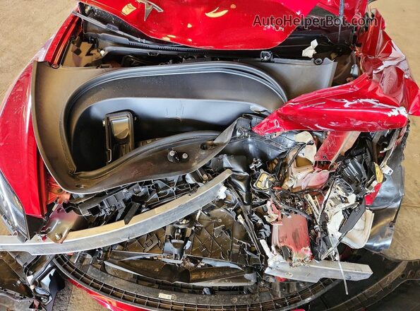5YJ3E1EA2SF986576 2025 TESLA MODEL Красный Вид задней части салона