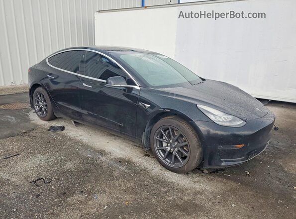 5YJ3E1EA3KF434875 2019 TESLA MODEL Black Передня права чверть