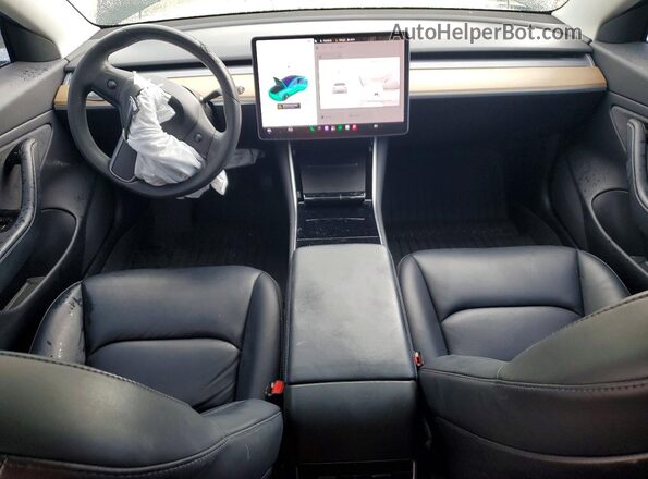 5YJ3E1EA3KF434875 2019 TESLA MODEL Black Вид панелі приладів