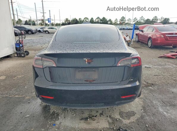 5YJ3E1EA3KF434875 2019 TESLA MODEL Black Вид ззаду