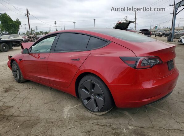 5YJ3E1EA3MF014584 2021 TESLA MODEL Red Հետևի ձախ