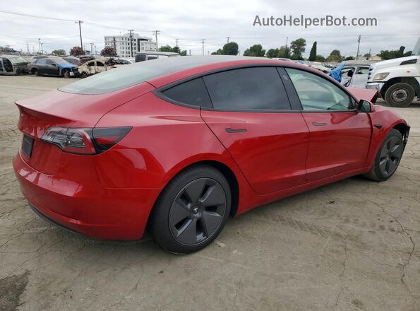 5YJ3E1EA3MF014584 2021 TESLA MODEL Red Հետևի աջ