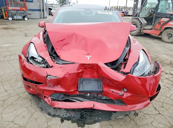 5YJ3E1EA3MF014584 2021 TESLA MODEL Red Դիմացի տեսք