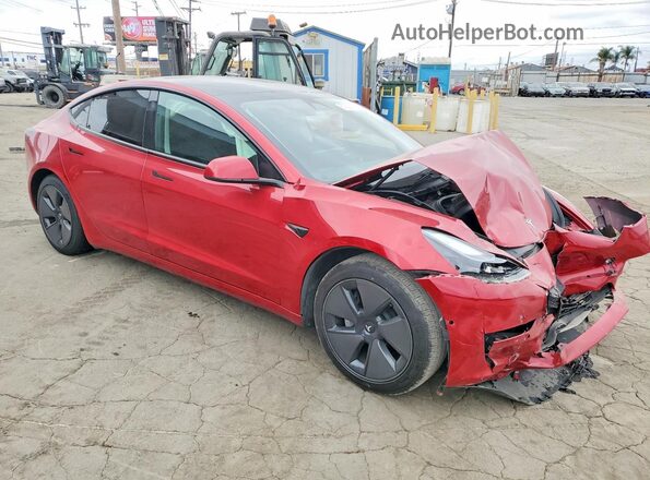 5YJ3E1EA3MF014584 2021 TESLA MODEL Red Առջևի աջ