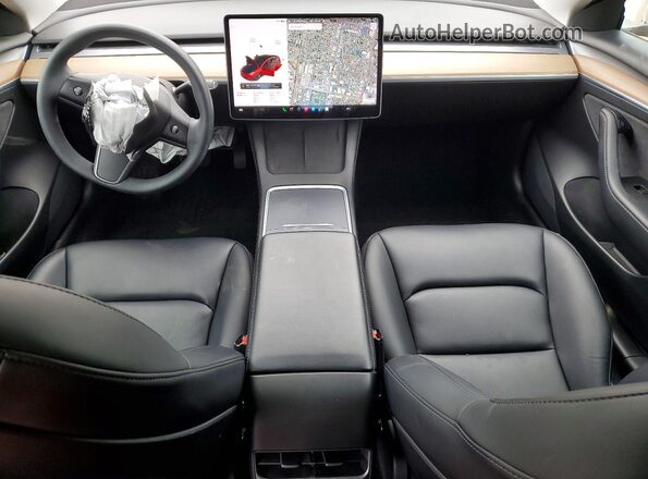 5YJ3E1EA3MF014584 2021 TESLA MODEL Red Առջևի վահանակի տեսք