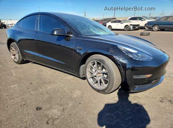 5YJ3E1EA3NF355565 2022 TESLA MODEL Black Front right