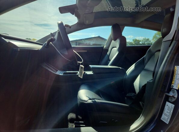 5YJ3E1EA3NF370471 2022 TESLA MODEL Blue Вид салону спереду