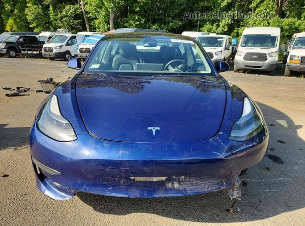 5YJ3E1EA3NF370471 2022 TESLA MODEL Blue 