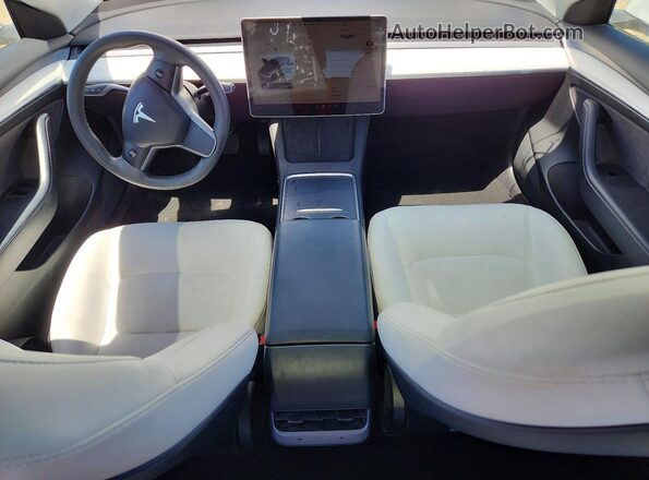 5YJ3E1EA3PF383417 2023 TESLA MODEL White Առջևի վահանակի տեսք